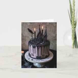 Cartes Pour Fêtes Annuelles Goth Cake