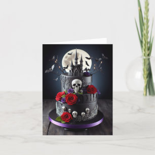 Cartes Pour Fêtes Annuelles Goth Cake
