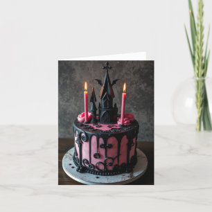 Cartes Pour Fêtes Annuelles Goth Cake