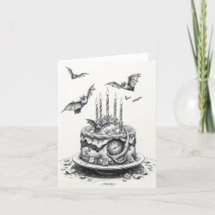 Cartes Pour Fêtes Annuelles Goth Cake