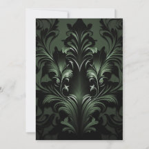 Goth Gothique Design noir et vert