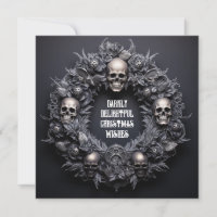 Goth Skull Delighish Wreath Xmash Wives