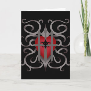 Cartes Pour Fêtes Annuelles Gothic imprisoned heart romantic Valentine's day