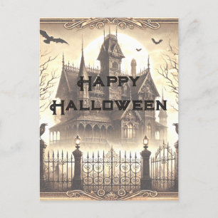 Cartes Pour Fêtes Annuelles Gothique victorien Vintage effrayant Halloween heu