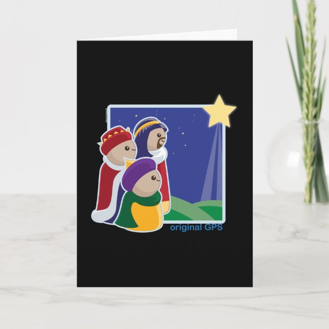 Cartes Pour Fêtes Annuelles GPS original (Devant)