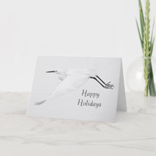 Cartes Pour Fêtes Annuelles Grace d'une aigrette Joyeuses fêtes