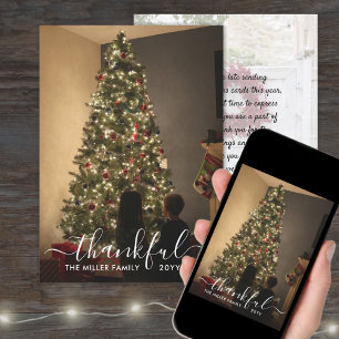 Cartes Pour Fêtes Annuelles Grâces Script Beled Photo de Noël Nouvel An