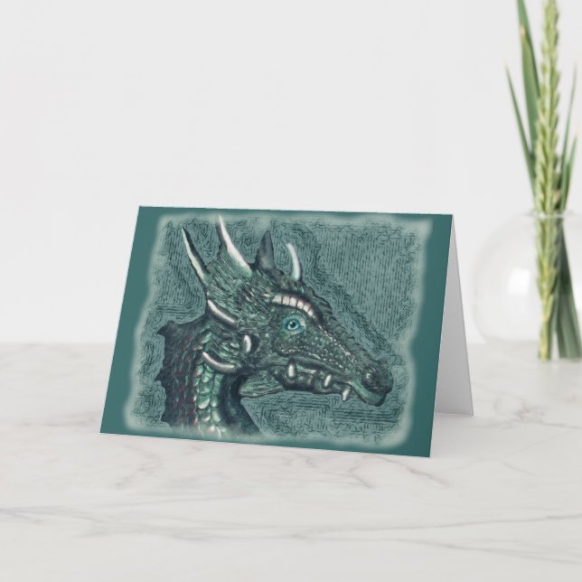 Cartes Pour Fêtes Annuelles Graelle la magie Elle Dragon Imaginaire Art (Devant)