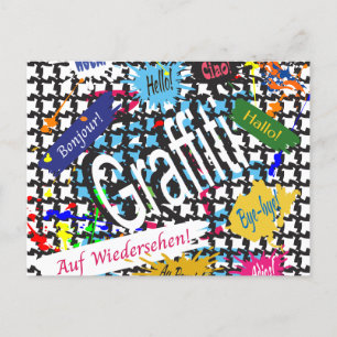 Cartes Pour Fêtes Annuelles Graffiti de voeux