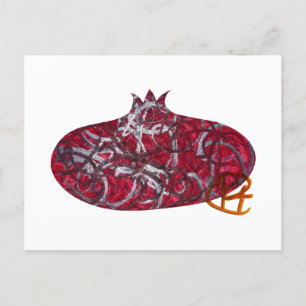 Cartes Pour Fêtes Annuelles Graffiti grenade minimaliste art
