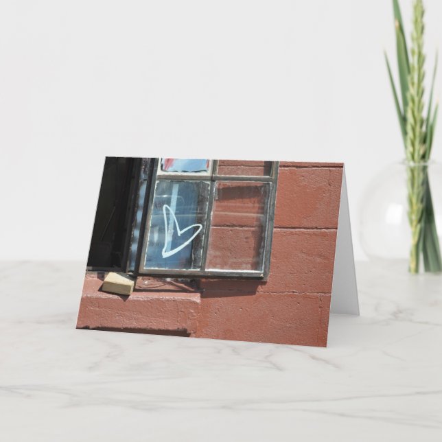 Cartes Pour Fêtes Annuelles Graffiti Love Heart (Devant)