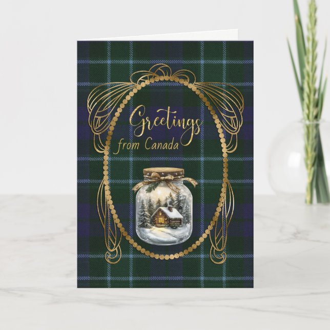 Cartes Pour Fêtes Annuelles Graham Menteith Scottish Tartan Salutations (Devant)
