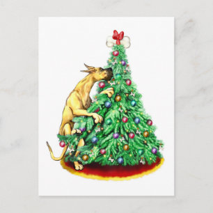 Cartes Pour Fêtes Annuelles Grand Dane Noël atteindre les objectifs visités