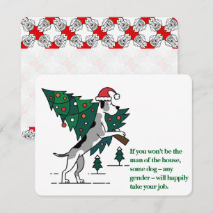 Cartes Pour Fêtes Annuelles Grand Danois Noël Vérités vraies sur le devoir