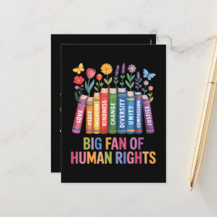 Cartes Pour Fêtes Annuelles Grand fan des droits de l'homme