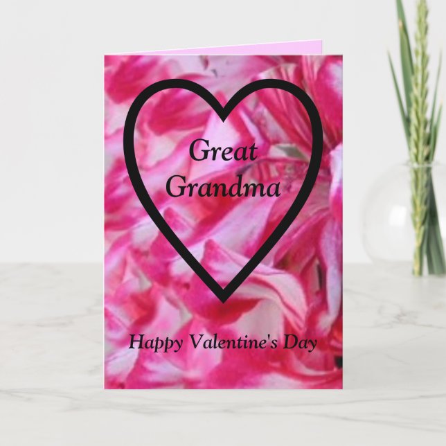 Cartes Pour Fêtes Annuelles Grand grand-mère Heureuse Sainte-Valentin (Devant)