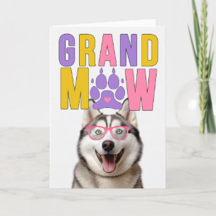 Cartes Pour Fêtes Annuelles Grand-Mat Malamute GrandDOG Grand-Parents Day