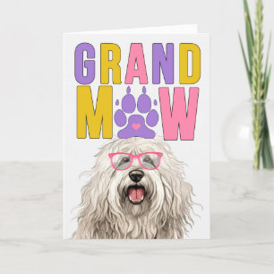 Cartes Pour Fêtes Annuelles Grand-MAW Komondor CHIEN Drôle Jour des grands-par