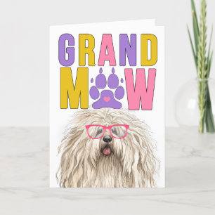 Cartes Pour Fêtes Annuelles Grand-MAW Puli Chien Funny Grand-parents Day