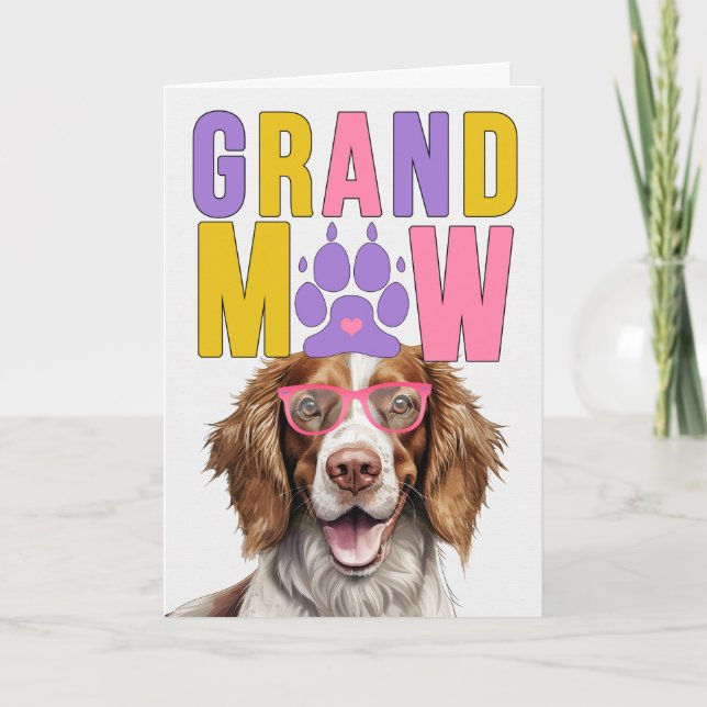 Cartes Pour Fêtes Annuelles Grand-MAW Springer Spaniel Amusant Grand-parents D (Devant)