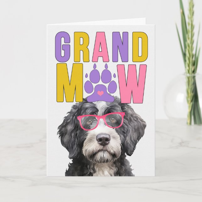 Cartes Pour Fêtes Annuelles Grand-MAW Water Dog Funny Grand-parents Day (Devant)