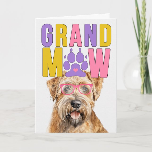 Cartes Pour Fêtes Annuelles Grand-MAW Wheaten Terrier Funny Grand-parents Day (Devant)