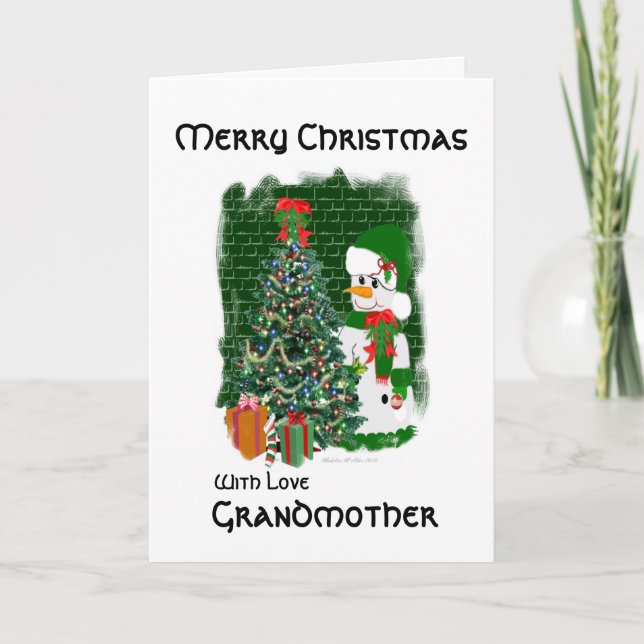 Cartes Pour Fêtes Annuelles Grand-mère (Devant)