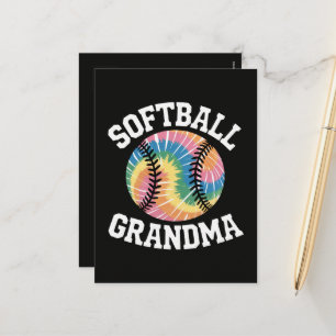 Cartes Pour Fêtes Annuelles Grand-mère de softball
