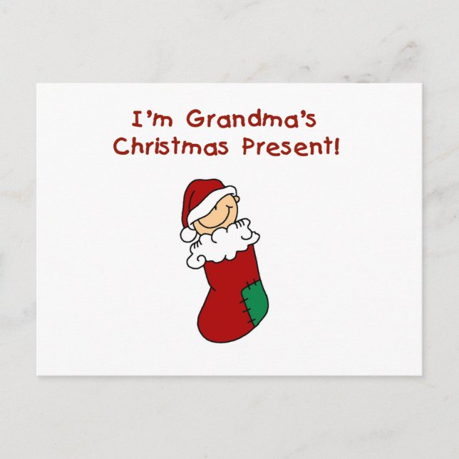 Cartes Pour Fêtes Annuelles Grand-mère's Christmas Présent Tshirts et cadeaux (Devant)