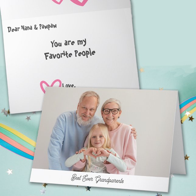 Cartes Pour Fêtes Annuelles Grand-parents Day Meilleure Personnaliser jamais C (Créateur téléchargé)