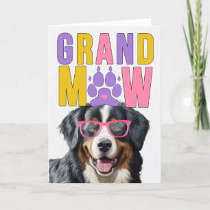 Cartes Pour Fêtes Annuelles Grand-parents de chiens de montagne bernois Grand-