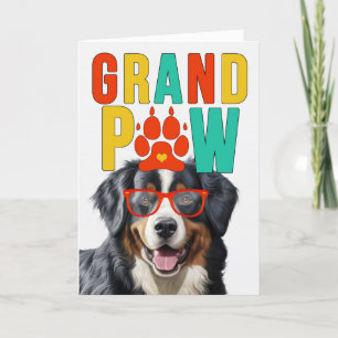 Cartes Pour Fêtes Annuelles Grand-parents de chiens de montagne bernois Grand-