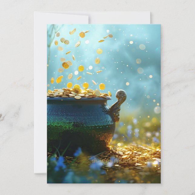 Cartes Pour Fêtes Annuelles Grand pot orné de la Saint-Patrick de SlipperyJoe (Devant)