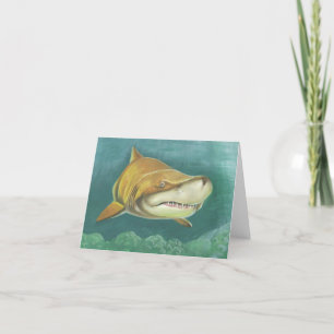 Cartes Pour Fêtes Annuelles Grand requin de sable