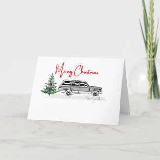Cartes Pour Fêtes Annuelles Grand Wagon Christmas Holiday Card