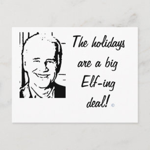 Cartes Pour Fêtes Annuelles Grande Elf-ing affaire de Joe Biden