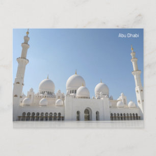 Cartes Pour Fêtes Annuelles Grande Mosquée d'Abu Dhabi UAE