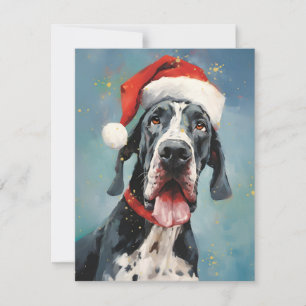Cartes Pour Fêtes Annuelles Grande peinture de Noël Dane