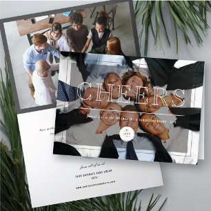 Cartes Pour Fêtes Annuelles Grande Soirée Entreprise Photo moderne Entreprise