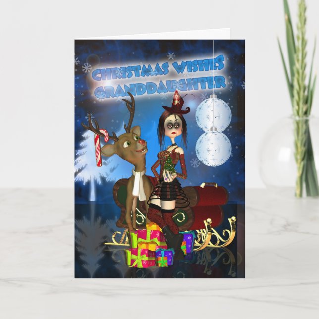 Cartes Pour Fêtes Annuelles Grandgirl Gothic Christmas Card, H.I.P. Et Re (Devant)