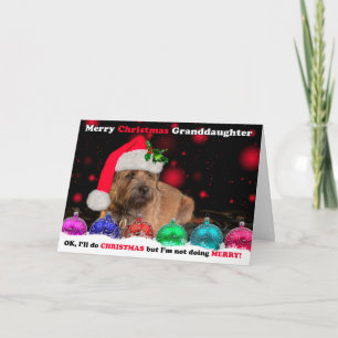 Cartes Pour Fêtes Annuelles Grandgirl Grumpy Frontière Terrier Chien à Père No