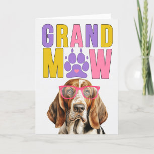 Cartes Pour Fêtes Annuelles GrandMAW Basset Hound GrandDOG Grand-parents Day