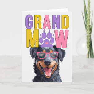Cartes Pour Fêtes Annuelles GrandMAW Beauceron GrandDOG Grand-parents Day