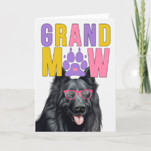 Cartes Pour Fêtes Annuelles GrandMAW Belge Sheepdog Funny Grand-parents Day