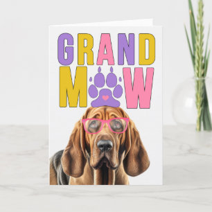 Cartes Pour Fêtes Annuelles GrandMAW Bloodhound Dog Funny Grand-parents Day
