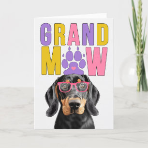 Cartes Pour Fêtes Annuelles GrandMAW Coonhound Dog Funny Grand-parents Day