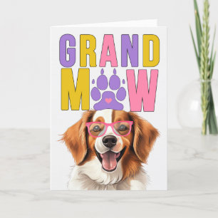 Cartes Pour Fêtes Annuelles GrandMAW Kooikerhondje CHIEN Drôle Jour des grands