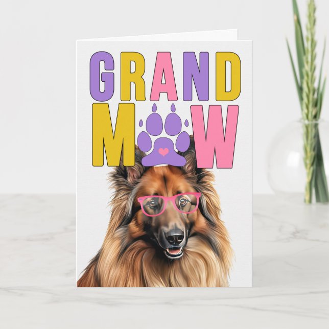 Cartes Pour Fêtes Annuelles GrandMAW Tervuren GrandDOG Grand-parents Day (Devant)