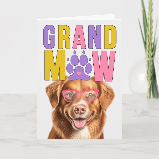 Cartes Pour Fêtes Annuelles GrandMAW Tolling Retriever Funny Grand-parents Day (Devant)