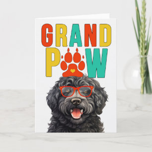 Cartes Pour Fêtes Annuelles GrandPAW Barbet GrandDOG Grand-parents Day
